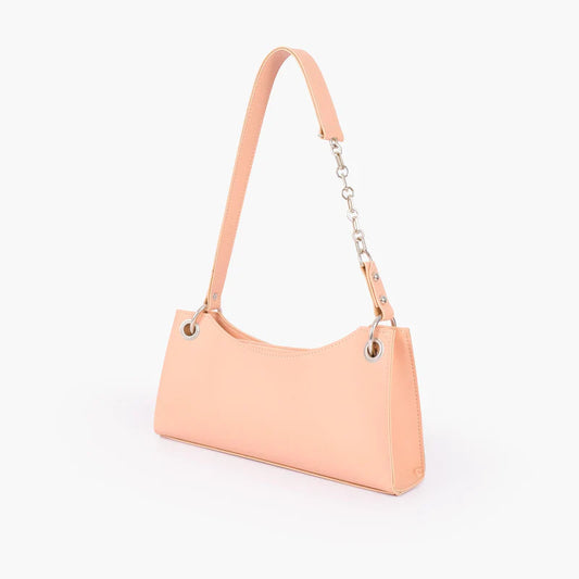 Novabazzar Peach elongated chain handle purse
